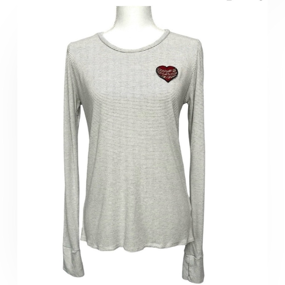 LAUREN MOSHI | Striped Heart Top Small